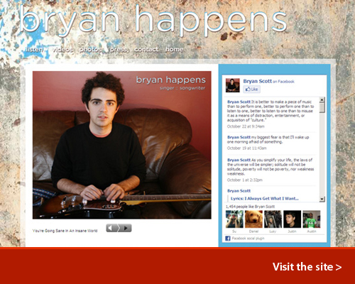 Contemporary Website Design: Bryan Happens