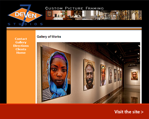 Contemporary Website Design: Deven7 Studios