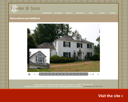 Contemporary Website Design: Fowler and Sons