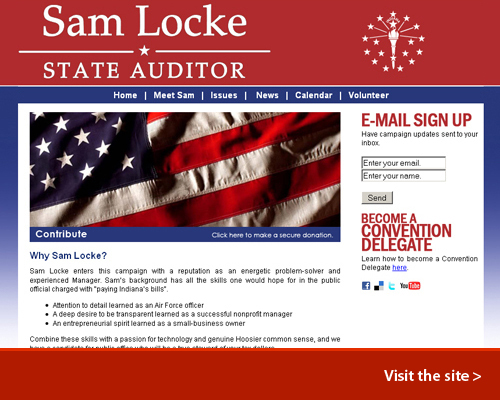 Contemporary Website Design: Sam Locke