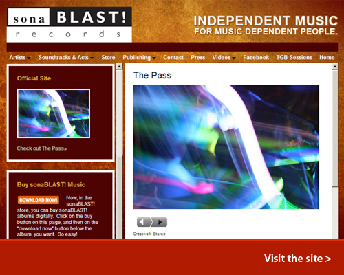 Contemporary Website Design: sonaBLAST! Records